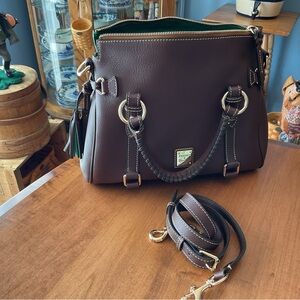 Dooney & Bourke Dark Choclate Brown Penrose Leather Satchel
